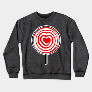 Lolly-pop heart Crewneck Sweatshirt